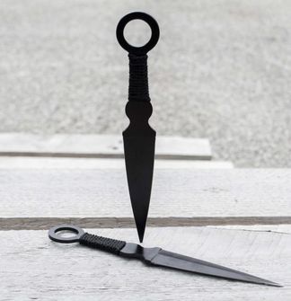 Coltelli da lancio mini string, 16cm, 3 pezzi, nero