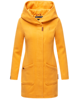 Marikoo MAIKOO Cappotto invernale da donna con cappuccio, giallo
