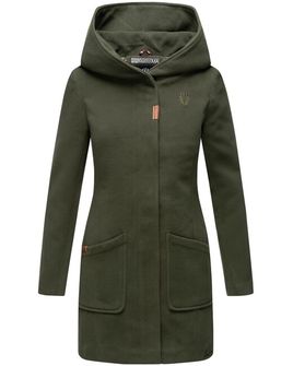 Marikoo MAIKOO Cappotto invernale da donna con cappuccio, verde