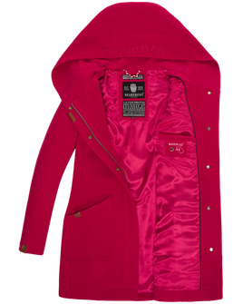 Marikoo MAIKOO Cappotto invernale da donna con cappuccio, fucsia