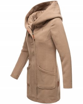 Marikoo MAIKOO Cappotto invernale da donna con cappuccio, grigio tortora