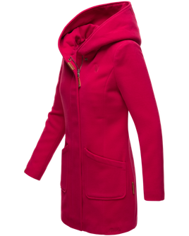 Marikoo MAIKOO Cappotto invernale da donna con cappuccio, fucsia