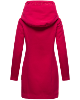 Marikoo MAIKOO Cappotto invernale da donna con cappuccio, fucsia