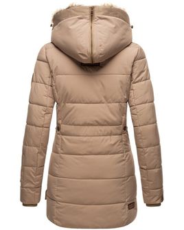 Marikoo LIEBLINGS JACKE Giacca invernale da donna con cappuccio, taupe