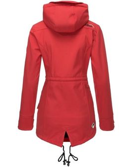 Marikoo ZIMTZICKE giacca invernale softshell da donna con cappuccio, rosso