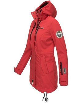 Marikoo ZIMTZICKE giacca invernale softshell da donna con cappuccio, rosso