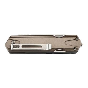 Coltello Herbertz multifunzione a una mano 6,5 cm, 7 funzioni, alluminio, oro