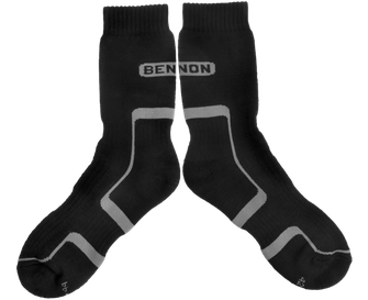 BENNON TREK SOCK calze da trekking, nero/grigio