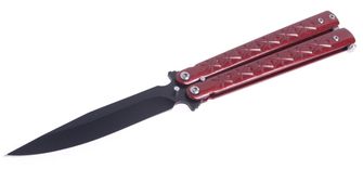 Coltello a farfalla, rosso scuro