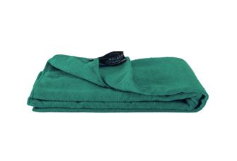 BasicNature Asciugamano in spugna 75 x 150 cm verde oceano con manicotto