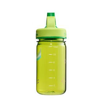 Nalgene Borraccia per bambini Grip-n-Gulp Sustain 0,35 l con coperchio verde, leone musicale