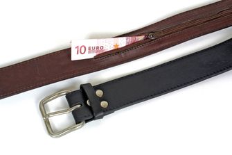 BasicNature Cintura Classic Money moka 120 cm