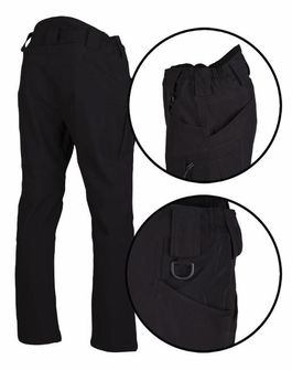 Pantaloni softshell isolati Mil-tec Assault, neri