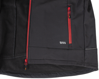 BENNON giacca softshell RUFUS nero/rosso