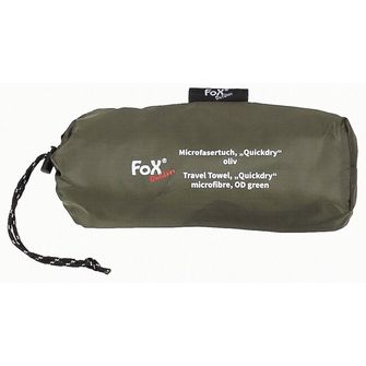 Fox Outdoor Asciugamano da viaggio, &quot;Quickdry&quot;, microfibra, verde OD, circa 130 x 80 cm