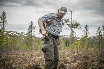 Pantaloni outdoor Helikon-Tex Pilgrim®, verde taiga/nero