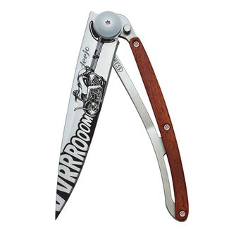 Coltello pieghevole Deejo Tattoo Biker Vroom coralwood