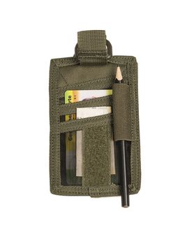 Porta ID Mil-Tec con velcro verde