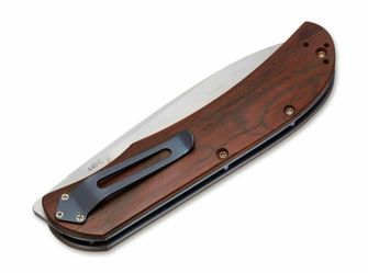 Böker Plus Exskelibur I Cocobolo coltello tascabile 8,9 cm, legno di cocobolo, titanio