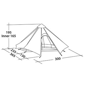 Tenda Robens Cono Verde per 4 persone