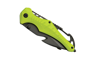 Baladeo ECO201 Coltello di salvataggio di emergenza, giallo riflettente