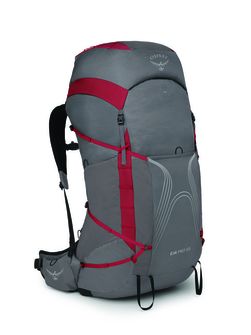 Zaino da trekking OSPREY EJA PRO 55,  dale grey/poinsettia red