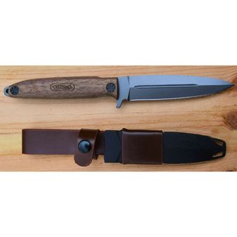 Coltello Walther legno blu punta di lancia noce BWK 3