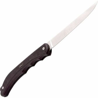 Eka Duo Black coltello da pesca e da cucina 13 cm, nero, gomma, fodero