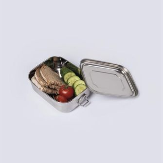 Scatola da pranzo Mil-tec in acciaio inox, 16 x 13 x 6,2 cm