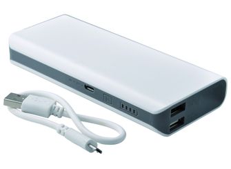 Baladeo PLR905 powerbank S11000 2x USB, bianco