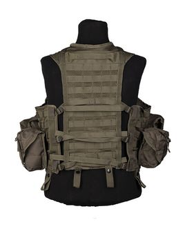 Gilet tattico Mil-Tec SISTEMA MODULARE con 8 tasche, oliva