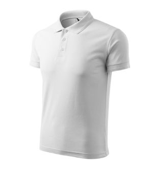 Polo Malfini Pique da uomo, bianco