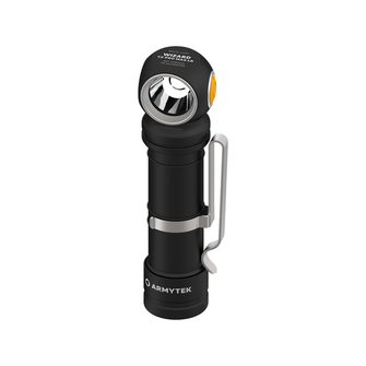 ArmyTek Wizard C2 Pro Max LR Torcia tascabile a LED bianchi con clip da cintura, con pacco batterie 4150 lm