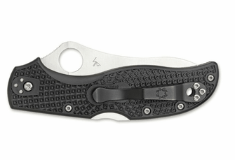 Spyderco Stretch 2 Coltello da tasca leggero 8,7 cm, nero, FRN