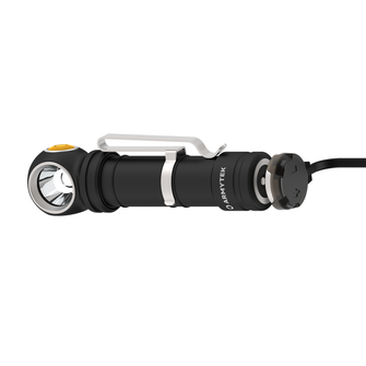 ArmyTek Wizard C2 Pro Max LR Torcia tascabile a LED bianchi con clip da cintura, con pacco batterie 4150 lm