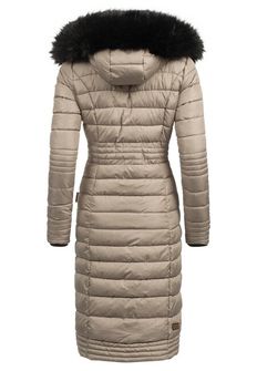 Navahoo UMAY cappotto trapuntato da donna, taupe