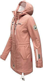 Marikoo Giacca invernale softshell da donna con cappuccio Zimtzicke, terracotta