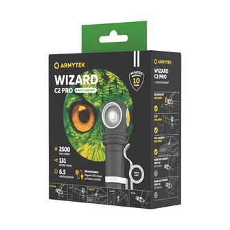 ArmyTek Wizard C2 Pro Magnet White LED Torcia portatile con supporto magnetico 2500 lm 4800 h 65