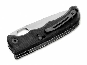 Böker Plus Amsterdam coltello tascabile a doppia azione 8,5 cm, nero, G10