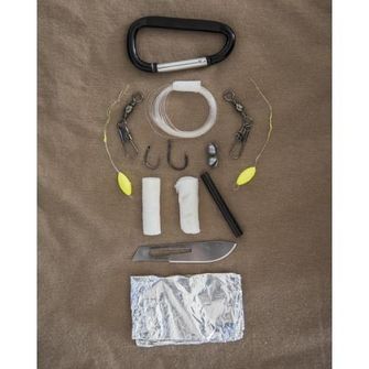 Mil-tec paracord kit di sopravvivenza piccolo, nero