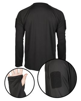 Maglietta a maniche lunghe ad asciugatura rapida Mil-Tec Tactical, nera