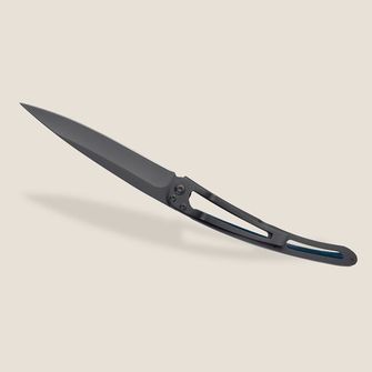 Coltello di chiusura Deejo Tattoo Nero faggio blu Terra Incognita