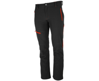 BENNON pantaloni softshell FORCE, nero/rosso