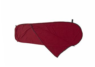 Origin Outdoors Fodera per sacco a pelo in micropile a forma di mummia bordeaux