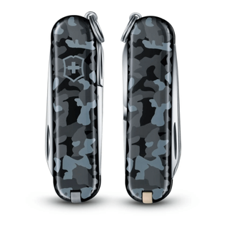 Victorinox Navy Blue Camo coltello multifunzione 58 mm, camo bluastro, 7 funzioni, blister