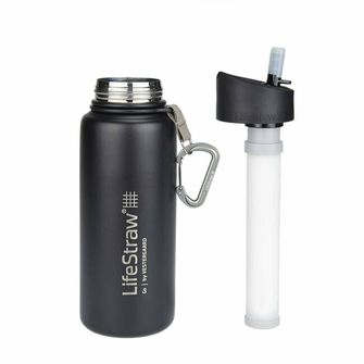 LifeStraw Go Bottiglia filtrante in acciaio inox 700ml nero
