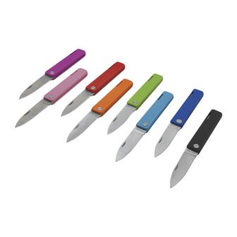 Baladeo ECO353 Papagayo coltello tascabile, lama 7,5 cm, acciaio 420, manico TPE viola