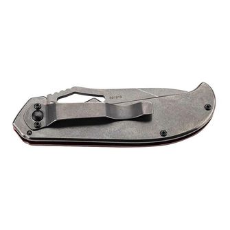 Herbertz coltello tascabile robusto a una mano 9 cm, acciaio inox, teschio