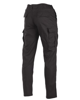 Mil-Tec US BDU SLIM FIT pantaloni da campo rip-stop, nero