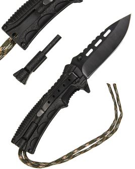 Coltello da chiusura Mil-Tec ONE-HAND PARACORD WOOD